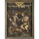 Child Jesus and Saint John the Baptist under the Dove of the Holy Spirit