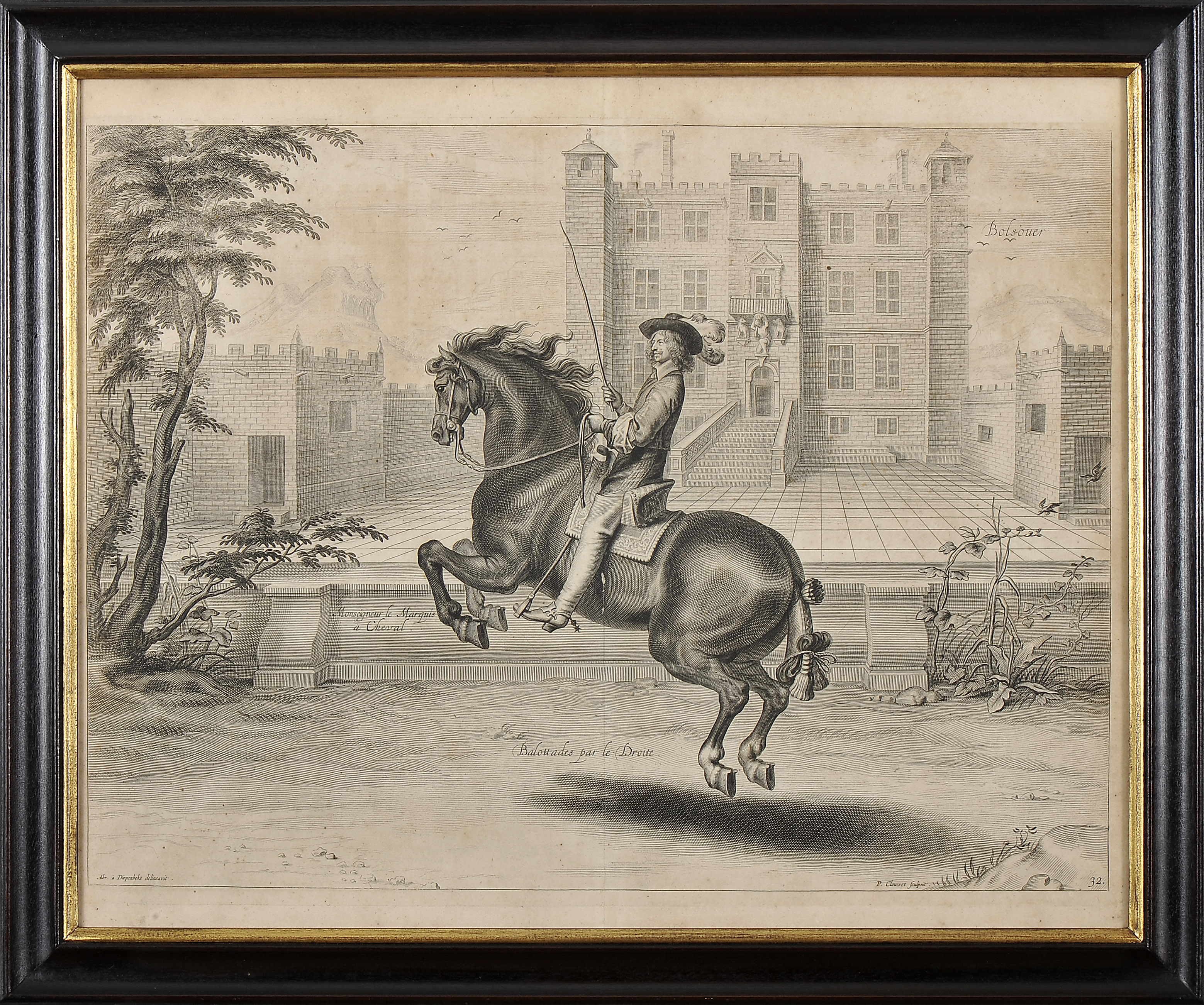 Engravings - NEWCASTLE, William Cavendish, 1st Duke of.- four engravings from the work “Methode et i - Image 4 of 5