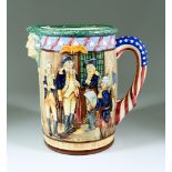 A Royal Doulton Pottery "The George Washington Jug", designed by Charles Noke and Harry Fenton a