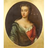 18th Century English School in the Manner of Sir Peter Lely (1618-1668) - Oil painting - Half length