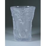 A Barolac "In The Forest" Moulded Opaque Glass Vase, Circa 1930-1950, designed by Josef Inwald, 10.