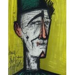 Bernard Buffet (1928-1999) - Two lithographs - "Torrero", and "Clown", each 12ins x 9ins, framed and