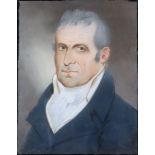 Late 18th/Early 19th Century British School - Pair of pastels - Portraits, thought to be of Mr and