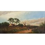 Edwin Henry Boddington (Circa 1836-1905) - Oil painting - "Weymouth Common", monogrammed and dated '