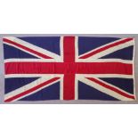 A Large Union Jack Flag, 1932, by Excelsior, marked FC & 4yd, with wooden toggles