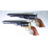 Two Replica .44 Calibre Western Pistols, Modern, comprising - one colt navy revolver by Pietta of