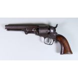 A Colt .32 Calibre Pocket Revolver, 1854, serial No. 5409, matching numbers, 5ins hexagonal barrel