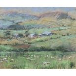 John ? (Early 20th Century British School)- Pastel - "Pembrokeshire Farms at Preseli",