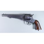 A Remington .44 Calibre Revolver, Circa 1873, serial No. 6832, 7ins bright steel barrel with
