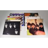 Six Beatles Albums - With The Beatles, The Beatles, A Hard Day's Night, Beatles For Sale, Help!