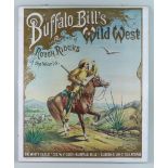 Two Reproduction "Buffalo Bills Wild West Rough Riders" Posters, 20th Century, purchased from the