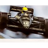 Four Limited Edition Prints of Formula 1 Interest, including - "Ayrton Senna - Nigel Mansell,