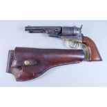 A Colt .44 Calibre Army Revolver with Wells Fargo Holster, Manufactured 1861, serial No. 1767, 1/2