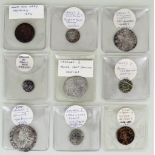 A Quantity of Early British Currency, including - three Edward I long cross pennies, an Edward III