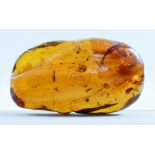 A Piece of Polished Amber, 5.25ins x 3ins x 1.5ins, 215g