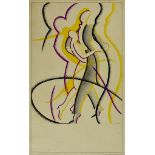 ***A. E. Halliwell (1905-1987) - Pencil and Gouache - Poster - "Rhythm", signed and dated March 3rd