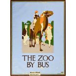 ***A. E. Halliwell (1905-1987) - Pencil and Gouache - Poster - "The Zoo by Bus", signed, circa late