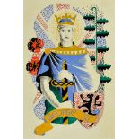 ***A. E. Halliwell (1905-1987) - Pencil and Gouache - Poster - "George VI", unsigned, circa 1936, 15