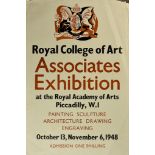 ***A. E. Halliwell (1905-1987) - Lithograph - Poster - "Royal College of Art Associates Exhibition",
