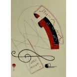 ***A. E. Halliwell (1905-1987) - Pencil, Ink and Gouache - Poster - Musical notation, signed and