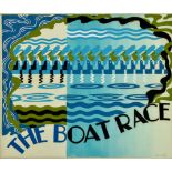 ***A. E. Halliwell (1905-1987) - Pencil and Gouache - "The Boat Race" - Poster for The London