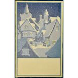 ***A. E. Halliwell (1905-1987) - Pencil and Gouache - Poster - "St Albans. Half size poster design