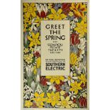 ***A. E. Halliwell (1905-1987) - Lithograph in colours - Poster - "Greet the Spring with Go As You