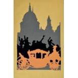 ***A. E. Halliwell (1905-1987) - Cut coloured paper poster - "Lord Mayor's Show", signed and dated