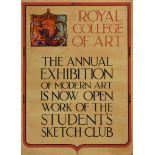 ***A.E. Halliwell (1905-1987) - Mixed media - Poster - "Royal College of Art - The Annual Exhibition