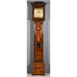 A Late 17th/ Early 18th Century Walnut and Marquetry Longcase Clock, by James Clowes of London,