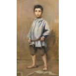 Alice Beach (Late 19th/Early 20th Century English School) - Pastel - "Portrait of a Little Boy",