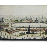 ARR Laurence Stephen Lowry (1887-1976) - Lithograph in colours - "The Pond", signed in pencil, and