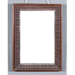 A Late 19th Century Rosewood Wall Mirror, 17.5ins x 12.75ins overall, and a gilt wall mirror, the
