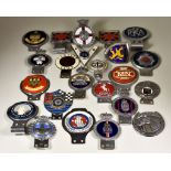 A Collection of Car Badges, including - Deal and District Motor Club, Caravan Club, Kent Invicta,