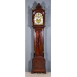 A Late 18th Century Mahogany Longcase Clock by Thomas Iles of London, the 12ins arched brass dial