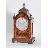 An Early Victorian Rosewood Cased Mantle Clock by George and Walter Yonge, Strand, London the 7in