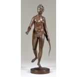 Late 19th Century French School After Jean Antoine Hudon (1741-1828) - Standing bronze figure of