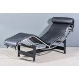 After Le Corbusier (1887-1965) - Modern Italian Metal Framed "LC.4" Adjustable Chaise Longue,