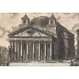 Giovanni Battista Piranesi (1720-1778) - Engraving - "Veduta del Pantheon d'Agrippa", 18.75ins x