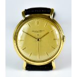 A Gentleman's Manual Wind Wristwatch by International Watch Co. (IWC), 18ct gold case, 37mm