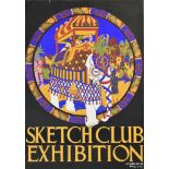 A. E. Halliwell (1905-1987) - Gouache - Poster - "Sketching Club Exhibition", signed, circa late