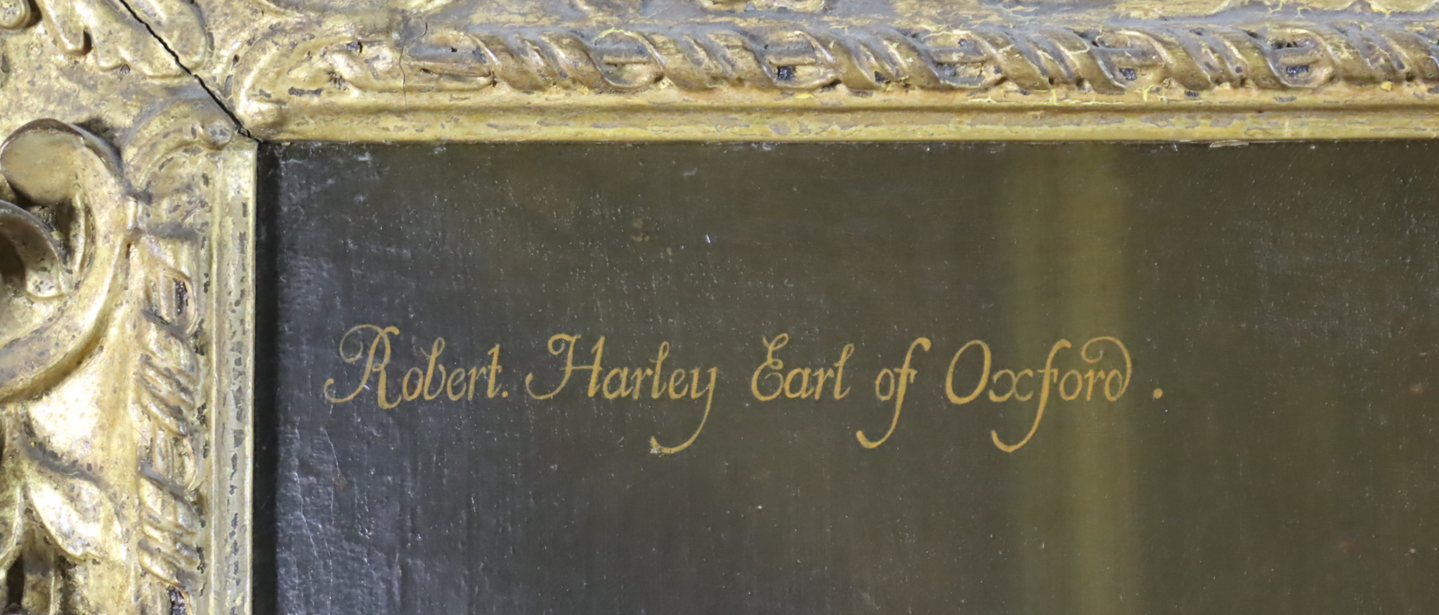 After Godfrey Kneller (1646-1723) - Oil painting - Three-quarter length portrait of Robert Harley, - Image 4 of 5