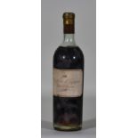 A Bottle of 1921 Chateau d'yquem, Lur Saluces