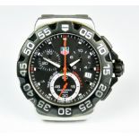 A Gentleman's Quartz Chronograph Wristwatch, by TAG Heuer, model Formula One, 40mm diameter case,