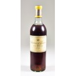 A Bottle of 1968 Chateau d' Yquem, Lur-Saluces