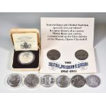 A Quantity of Silver and Proof Coinage, comprising, two George VI crowns, 1951, 1937, both fair/