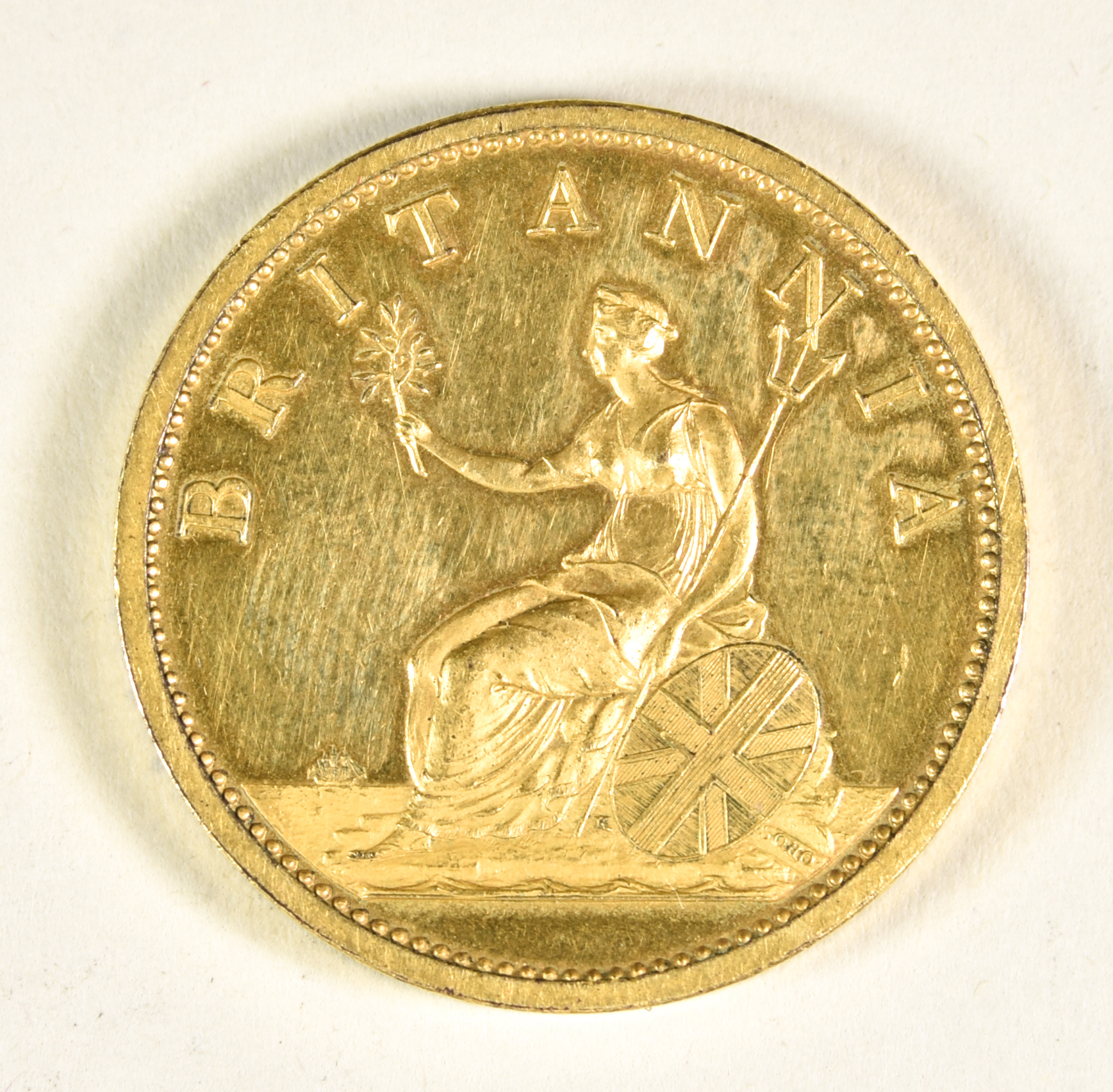 A George III Gilt Penny, 1806, fine - Image 2 of 2