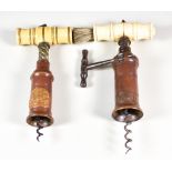 A Kings Rack Double Action Corkscrew and a Thomason Type Corkscrew, both 19th Century, the Kings