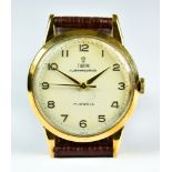 A Gentleman's 9ct Gold Cased Manual Wind Wristwatch, by Tudor (Rolex), retailed by Brown & Son's