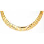 An 18ct Three Coloured Gold Necklace, Modern, approximately 430mm in length, gross weight 35.6g